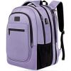 imageMATEIN Travel Backpack for Men Expandable Laptop Backpack with USB Charging PortAnti Theft Business Computer Bag Water Resistant College School Bookbag Gifts for Men Women Fit 156 Inch LaptopBlackPurple
