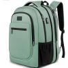 imageMATEIN Travel Backpack for Men Expandable Laptop Backpack with USB Charging PortAnti Theft Business Computer Bag Water Resistant College School Bookbag Gifts for Men Women Fit 156 Inch LaptopBlackCyan