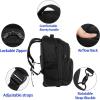 imageMATEIN Rolling Backpack 17 inch Water Resistant Wheeled Laptop Backpack Carry on Luggage Business Bag Overnight College Computer Backpack Trolley Suitcase for Men Women Adults to Travel BlackBlack