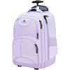 imageMATEIN Rolling Backpack 17 inch Water Resistant Wheeled Laptop Backpack Carry on Luggage Business Bag Overnight College Computer Backpack Trolley Suitcase for Men Women Adults to Travel BlackPurple