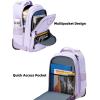 imageMATEIN Rolling Backpack 17 inch Water Resistant Wheeled Laptop Backpack Carry on Luggage Business Bag Overnight College Computer Backpack Trolley Suitcase for Men Women Adults to Travel BlackPurple