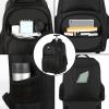 imageMATEIN Rolling Backpack 17 inch Water Resistant Wheeled Laptop Backpack Carry on Luggage Business Bag Overnight College Computer Backpack Trolley Suitcase for Men Women Adults to Travel BlackBlack