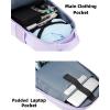imageMATEIN Rolling Backpack 17 inch Water Resistant Wheeled Laptop Backpack Carry on Luggage Business Bag Overnight College Computer Backpack Trolley Suitcase for Men Women Adults to Travel BlackPurple