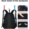 imageMATEIN Softball Bag Lightweight Baseball Bat Backpack with Shoe Compartment Baseball Bag with Fence Hook for TBall Bat ampamp Equipment Softball Gift Catchers Bags for Women Fit Batting Glove HelmetGalaxy Blue  Large