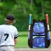 imageMATEIN Softball Bag Lightweight Baseball Bat Backpack with Shoe Compartment Baseball Bag with Fence Hook for TBall Bat ampamp Equipment Softball Gift Catchers Bags for Women Fit Batting Glove HelmetGalaxy Blue