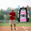 imageMATEIN Softball Bag Lightweight Baseball Bat Backpack with Shoe Compartment Baseball Bag with Fence Hook for TBall Bat ampamp Equipment Softball Gift Catchers Bags for Women Fit Batting Glove HelmetPink
