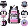 imageMATEIN Softball Bag Lightweight Baseball Bat Backpack with Shoe Compartment Baseball Bag with Fence Hook for TBall Bat ampamp Equipment Softball Gift Catchers Bags for Women Fit Batting Glove HelmetPink  Large