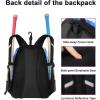 imageMATEIN Softball Bag Lightweight Baseball Bat Backpack with Shoe Compartment Baseball Bag with Fence Hook for TBall Bat ampamp Equipment Softball Gift Catchers Bags for Women Fit Batting Glove HelmetGalaxy Blue