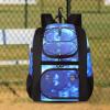 imageMATEIN Softball Bag Lightweight Baseball Bat Backpack with Shoe Compartment Baseball Bag with Fence Hook for TBall Bat ampamp Equipment Softball Gift Catchers Bags for Women Fit Batting Glove HelmetGalaxy Blue  Large