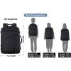 imageMATEIN Weekender Backpack Large Capacity Travelling Suitcase Backpack with Strap for Clothes Expandable Flight Approved Business Carry on Daypack for International Travel BlueBlack