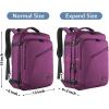 imageMATEIN Weekender Backpack Large Capacity Travelling Suitcase Backpack with Strap for Clothes Expandable Flight Approved Business Carry on Daypack for International Travel BluePurple