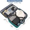 imageMATEIN Weekender Backpack Large Capacity Travelling Suitcase Backpack with Strap for Clothes Expandable Flight Approved Business Carry on Daypack for International Travel BluePeacock Blue