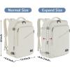 imageMATEIN Weekender Backpack Large Capacity Travelling Suitcase Backpack with Strap for Clothes Expandable Flight Approved Business Carry on Daypack for International Travel BlueLight Beige