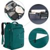 imageMATEIN Weekender Backpack Large Capacity Travelling Suitcase Backpack with Strap for Clothes Expandable Flight Approved Business Carry on Daypack for International Travel BluePeacock Blue