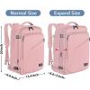 imageMATEIN Weekender Backpack Large Capacity Travelling Suitcase Backpack with Strap for Clothes Expandable Flight Approved Business Carry on Daypack for International Travel BluePink