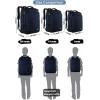 imageMATEIN Weekender Backpack Large Capacity Travelling Suitcase Backpack with Strap for Clothes Expandable Flight Approved Business Carry on Daypack for International Travel BlueBlue