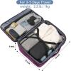 imageMATEIN Weekender Backpack Large Capacity Travelling Suitcase Backpack with Strap for Clothes Expandable Flight Approved Business Carry on Daypack for International Travel BluePurple