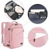 imageMATEIN Weekender Backpack Large Capacity Travelling Suitcase Backpack with Strap for Clothes Expandable Flight Approved Business Carry on Daypack for International Travel BluePink