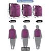 imageMATEIN Weekender Backpack Large Capacity Travelling Suitcase Backpack with Strap for Clothes Expandable Flight Approved Business Carry on Daypack for International Travel BluePurple
