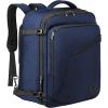 imageMATEIN Weekender Backpack Large Capacity Travelling Suitcase Backpack with Strap for Clothes Expandable Flight Approved Business Carry on Daypack for International Travel BlueBlue
