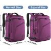 imageMATEIN Weekender Backpack Large Capacity Travelling Suitcase Backpack with Strap for Clothes Expandable Flight Approved Business Carry on Daypack for International Travel BluePurple
