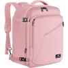imageMATEIN Weekender Backpack Large Capacity Travelling Suitcase Backpack with Strap for Clothes Expandable Flight Approved Business Carry on Daypack for International Travel BluePink