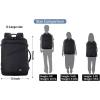 imageMATEIN Weekender Backpack Large Capacity Travelling Suitcase Backpack with Strap for Clothes Expandable Flight Approved Business Carry on Daypack for International Travel BlueBlack
