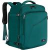 imageMATEIN Weekender Backpack Large Capacity Travelling Suitcase Backpack with Strap for Clothes Expandable Flight Approved Business Carry on Daypack for International Travel BluePeacock Blue