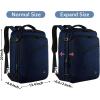 imageMATEIN Weekender Backpack Large Capacity Travelling Suitcase Backpack with Strap for Clothes Expandable Flight Approved Business Carry on Daypack for International Travel BlueBlue