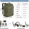 imageMATEIN Weekender Backpack Large Capacity Travelling Suitcase Backpack with Strap for Clothes Expandable Flight Approved Business Carry on Daypack for International Travel BlueOlive Green