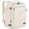 imageMATEIN Weekender Backpack Large Capacity Travelling Suitcase Backpack with Strap for Clothes Expandable Flight Approved Business Carry on Daypack for International Travel BlueLight Beige