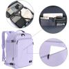 imageMATEIN Weekender Backpack Large Capacity Travelling Suitcase Backpack with Strap for Clothes Expandable Flight Approved Business Carry on Daypack for International Travel BlueLight Purple