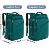 imageMATEIN Weekender Backpack Large Capacity Travelling Suitcase Backpack with Strap for Clothes Expandable Flight Approved Business Carry on Daypack for International Travel BluePeacock Blue
