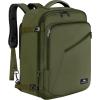imageMATEIN Weekender Backpack Large Capacity Travelling Suitcase Backpack with Strap for Clothes Expandable Flight Approved Business Carry on Daypack for International Travel BlueOlive Green