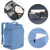imageMATEIN Weekender Backpack Large Capacity Travelling Suitcase Backpack with Strap for Clothes Expandable Flight Approved Business Carry on Daypack for International Travel BlueLight Blue