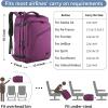 imageMATEIN Weekender Backpack Large Capacity Travelling Suitcase Backpack with Strap for Clothes Expandable Flight Approved Business Carry on Daypack for International Travel BluePurple