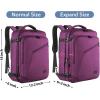 imageMATEIN Weekender Backpack Large Capacity Travelling Suitcase Backpack with Strap for Clothes Expandable Flight Approved Business Carry on Daypack for International Travel BluePurple