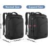 imageMATEIN Weekender Backpack Large Capacity Travelling Suitcase Backpack with Strap for Clothes Expandable Flight Approved Business Carry on Daypack for International Travel BlueBlack