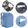 imageMATEIN Weekender Backpack Large Capacity Travelling Suitcase Backpack with Strap for Clothes Expandable Flight Approved Business Carry on Daypack for International Travel BlueLight Blue