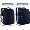 imageMATEIN Weekender Backpack Large Capacity Travelling Suitcase Backpack with Strap for Clothes Expandable Flight Approved Business Carry on Daypack for International Travel BlueBlue