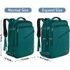 imageMATEIN Weekender Backpack Large Capacity Travelling Suitcase Backpack with Strap for Clothes Expandable Flight Approved Business Carry on Daypack for International Travel BluePeacock Blue