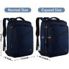 imageMATEIN Weekender Backpack Large Capacity Travelling Suitcase Backpack with Strap for Clothes Expandable Flight Approved Business Carry on Daypack for International Travel BlueBlue