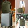 imageMATEIN Weekender Backpack Large Capacity Travelling Suitcase Backpack with Strap for Clothes Expandable Flight Approved Business Carry on Daypack for International Travel BlueOlive Green