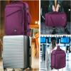 imageMATEIN Weekender Backpack Large Capacity Travelling Suitcase Backpack with Strap for Clothes Expandable Flight Approved Business Carry on Daypack for International Travel BluePurple