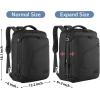 imageMATEIN Weekender Backpack Large Capacity Travelling Suitcase Backpack with Strap for Clothes Expandable Flight Approved Business Carry on Daypack for International Travel BlueBlack