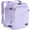 imageMATEIN Weekender Backpack Large Capacity Travelling Suitcase Backpack with Strap for Clothes Expandable Flight Approved Business Carry on Daypack for International Travel BlueLight Purple