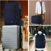 imageMATEIN Weekender Backpack Large Capacity Travelling Suitcase Backpack with Strap for Clothes Expandable Flight Approved Business Carry on Daypack for International Travel BlueBlue
