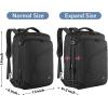 imageMATEIN Weekender Backpack Large Capacity Travelling Suitcase Backpack with Strap for Clothes Expandable Flight Approved Business Carry on Daypack for International Travel BlueBlack
