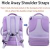 imageMATEIN Weekender Backpack Large Capacity Travelling Suitcase Backpack with Strap for Clothes Expandable Flight Approved Business Carry on Daypack for International Travel BlueLight Purple