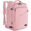 imageMATEIN Weekender Backpack Large Capacity Travelling Suitcase Backpack with Strap for Clothes Expandable Flight Approved Business Carry on Daypack for International Travel BluePink